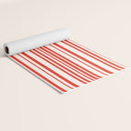Classic Stripes I - Red & White Candy Cane Yoga Mat Gallery Image 2