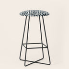 Modern Ikat . Navy Stool Gallery Image 1