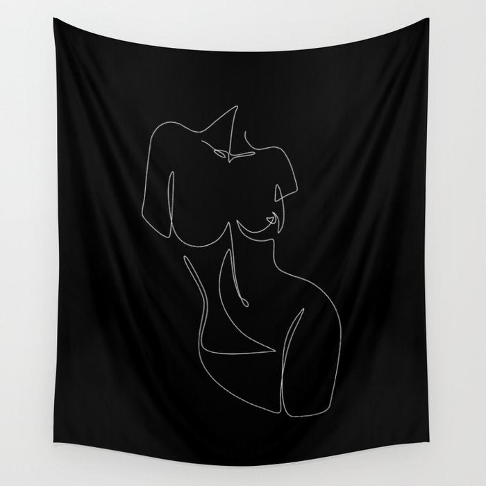 Curvalicious Night Wall Tapestry Gallery Image 1