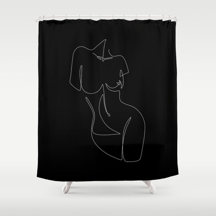 Curvalicious Night Shower Curtain Gallery Image 1