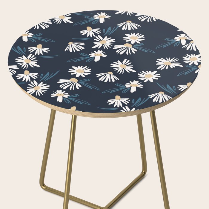 Daisy Florals on Navy Side Table Gallery Image 2