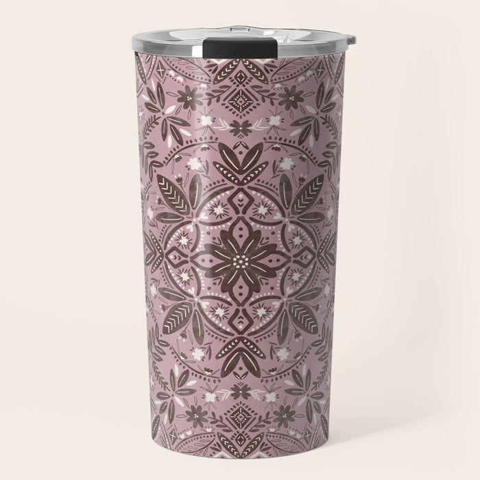 Rustic Pink Serenity Travel Mug Gallery Image 1