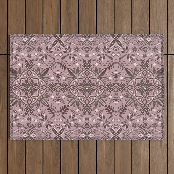 Rustic Pink Serenity Outdoor Rug Gallery Image 1