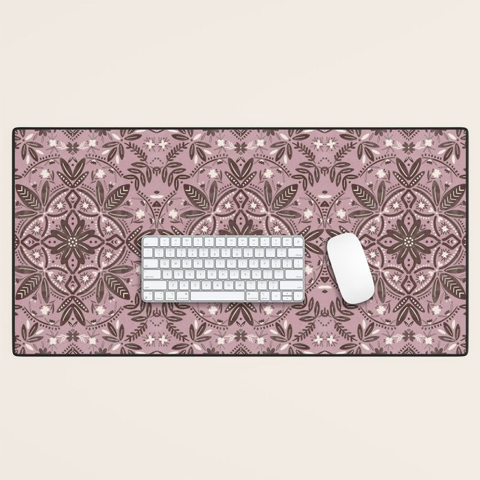 Rustic Pink Serenity Desk Mat Gallery Image 1