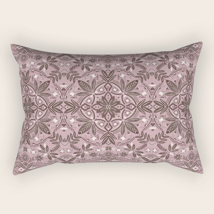 Rustic Pink Serenity Rectangular Pillow Gallery Image 1
