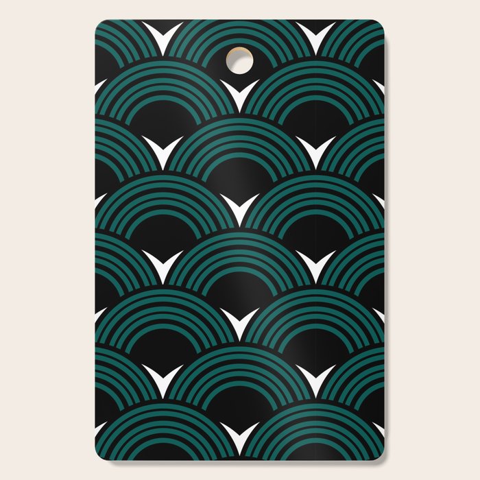 Art Deco Shell Print Cutting Board Gallery Image 1