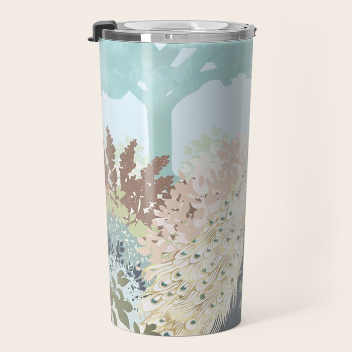 Peacock Garden I Travel Mug Gallery Image 3