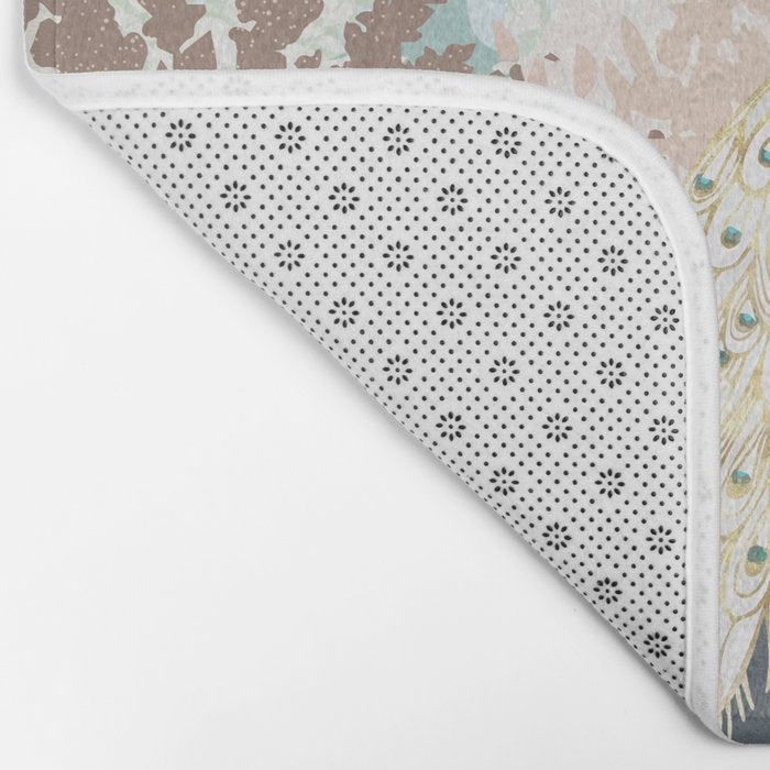 Peacock Garden I Bath Mat Gallery Image 2