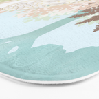 Peacock Garden I Bath Mat Gallery Image 3