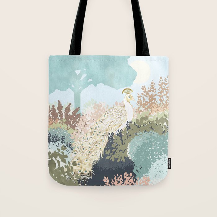 Peacock Garden I Tote Bag Gallery Image 1