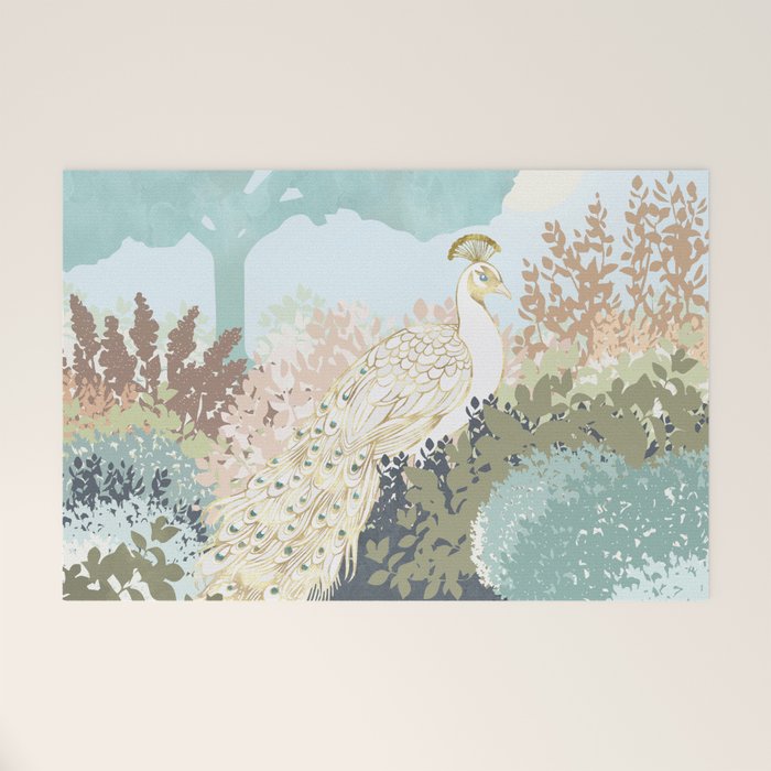 Peacock Garden I Welcome Mat Gallery Image 1
