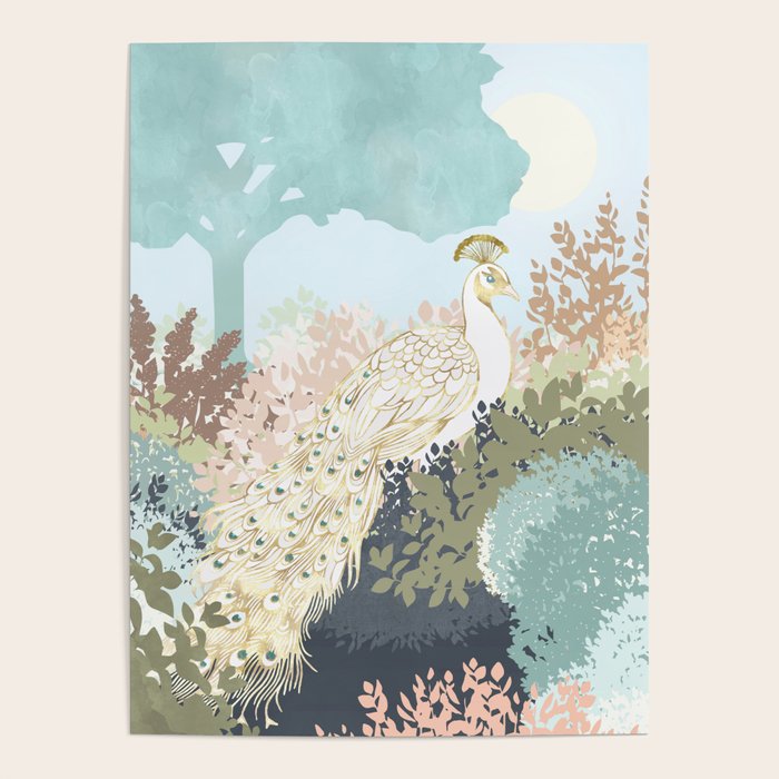 Peacock Garden I Poster Gallery Image 4