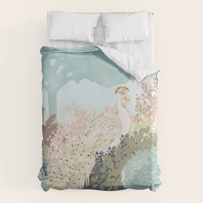 Peacock Garden I Duvet Cover Gallery Image 6