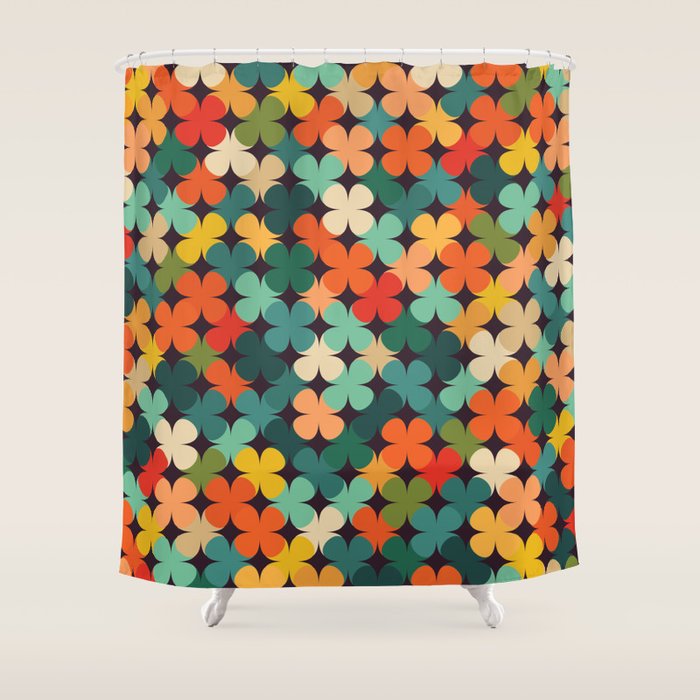 Lucky Clover Shower Curtain Gallery Image 1