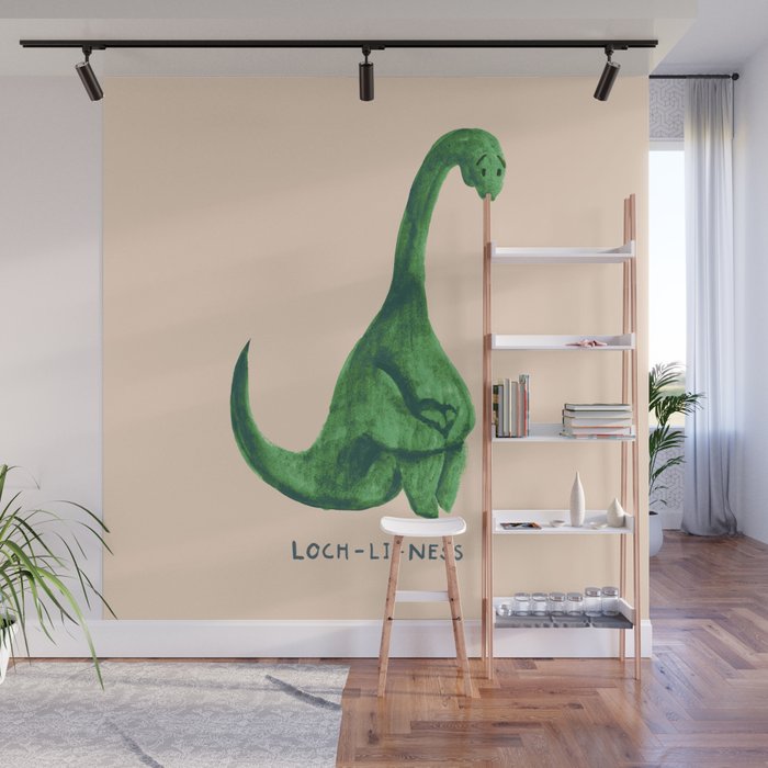 Lonely loch ness monster (loch-li-ness) Wall Mural Gallery Image 1