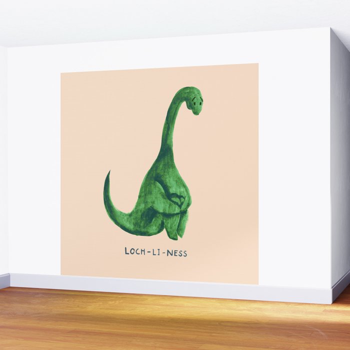 Lonely loch ness monster (loch-li-ness) Wall Mural Gallery Image 2
