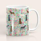 Labrador Retriever dog breed floral pattern for dog lover chocolate lab golden retriever labradors Coffee Mug Gallery Image 1