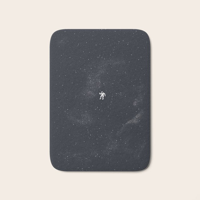 Gravity - Dark Blue Bath Mat Gallery Image 1