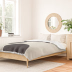 Black & White Minimalist Abstract Shapes Patterns Black Ink Painting Duvet Cover Gallery Image 2