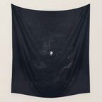 Gravity - Dark Blue Wall Tapestry Gallery Image 4