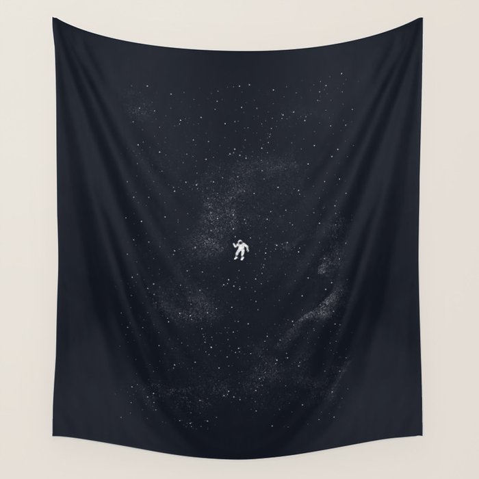 Gravity - Dark Blue Wall Tapestry Gallery Image 4