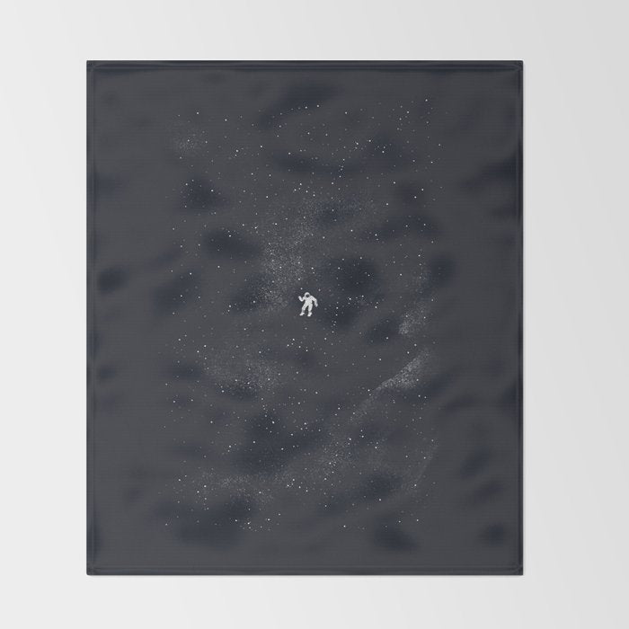 Gravity - Dark Blue Throw Blanket Gallery Image 2