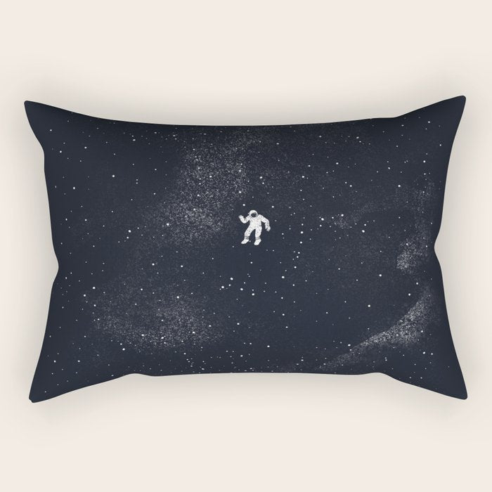 Gravity - Dark Blue Rectangular Pillow Gallery Image 1