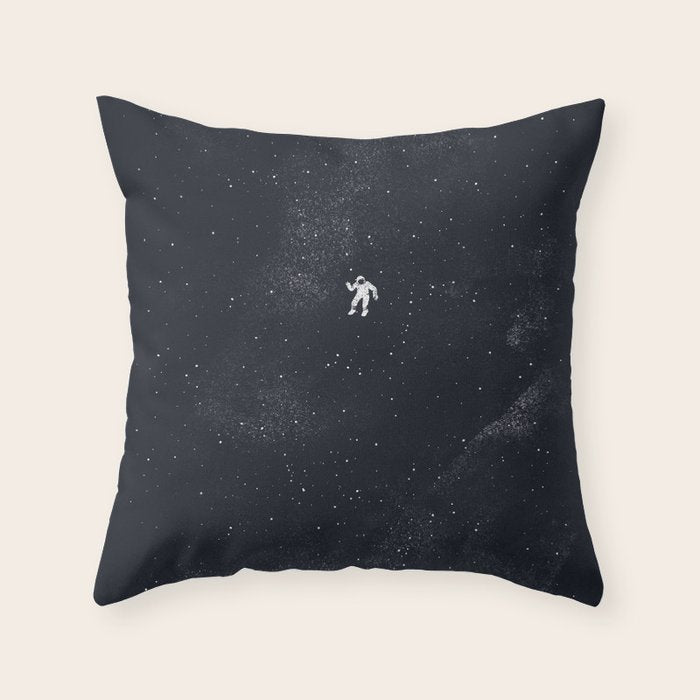 Gravity - Dark Blue Throw Pillow Gallery Image 6