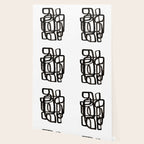 'Writing On The Wall' Mid Century Modern Fun Abstract Shapes  Wallpaper Gallery Image 2