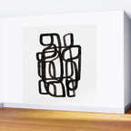 'Writing On The Wall' Mid Century Modern Fun Abstract Shapes  Wall Mural Gallery Image 2
