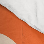 Retro Liquid Swirl Abstract Pattern Square Tangerine Orange Tones Comforter Gallery Image 4
