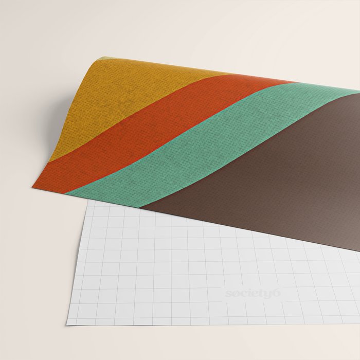 Retro 70s Color Palette Wrapping Paper Gallery Image 2