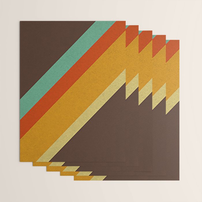 Retro 70s Color Palette Wrapping Paper Gallery Image 3