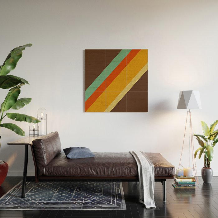 Retro 70s Color Palette Wood Wall Art Gallery Image 2