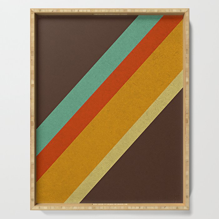 Retro 70s Color Palette Serving Tray Gallery Image 1