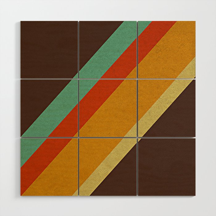 Retro 70s Color Palette Wood Wall Art Gallery Image 1