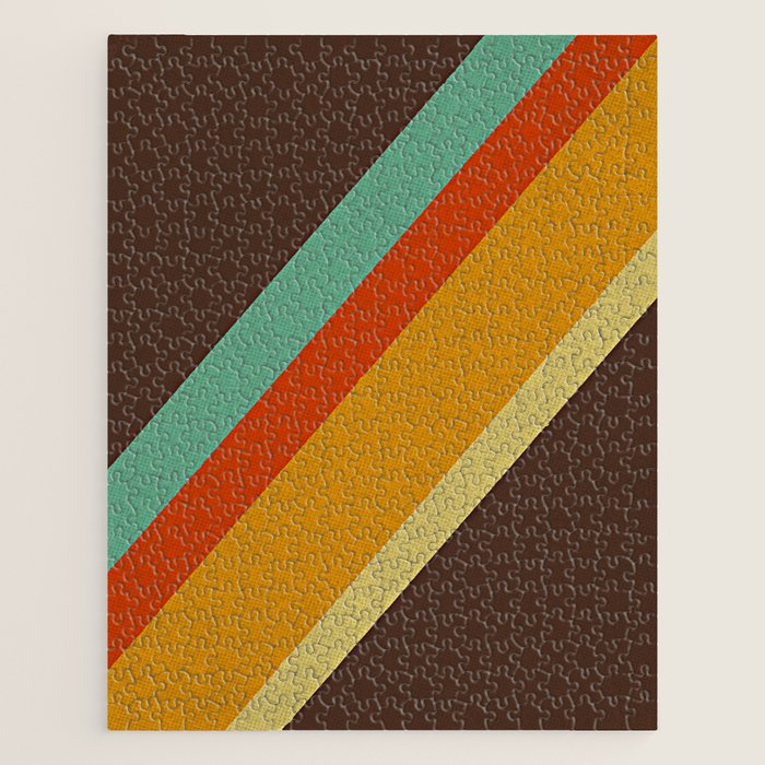 Retro 70s Color Palette Jigsaw Puzzle Gallery Image 1