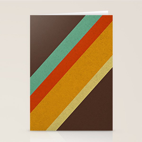 Retro 70s Color Palette Stationery Card Gallery Image 1