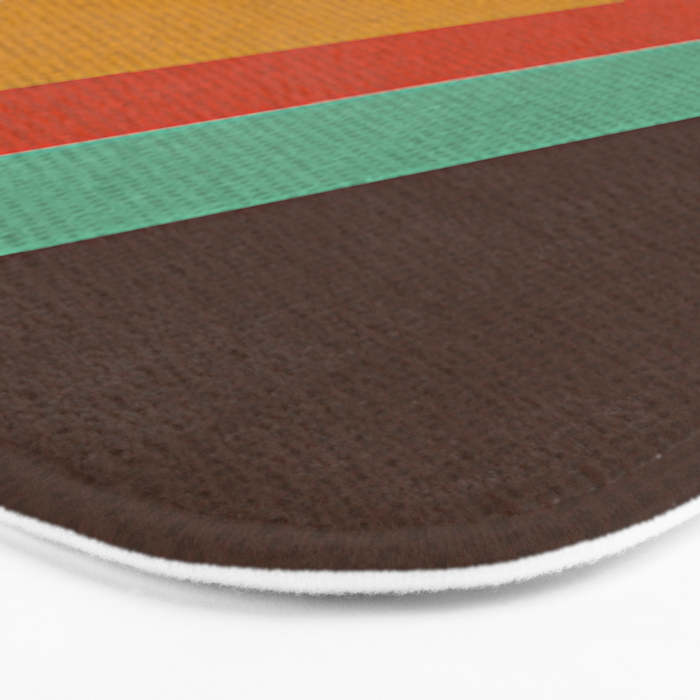 Retro 70s Color Palette Bath Mat Gallery Image 3