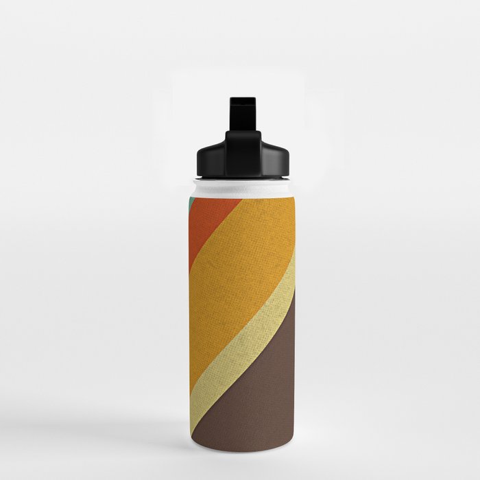 Retro 70s Color Palette Water Bottle Gallery Image 2