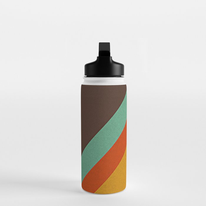 Retro 70s Color Palette Water Bottle Gallery Image 3