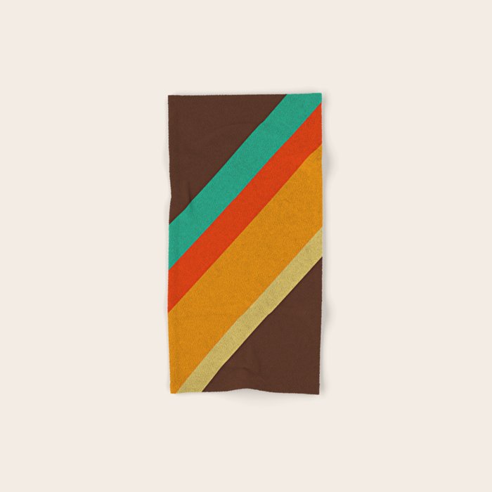 Retro 70s Color Palette Bath Towel Gallery Image 1