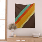 Retro 70s Color Palette Wall Tapestry Gallery Image 2