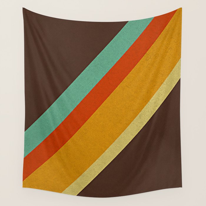 Retro 70s Color Palette Wall Tapestry Gallery Image 4
