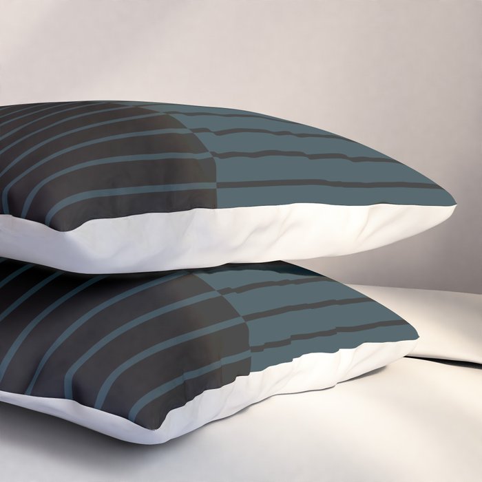 Color Block Line Abstract X Pillow Sham Gallery Image 3