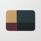 Color Block Line Abstract X Bath Mat Gallery Image 1