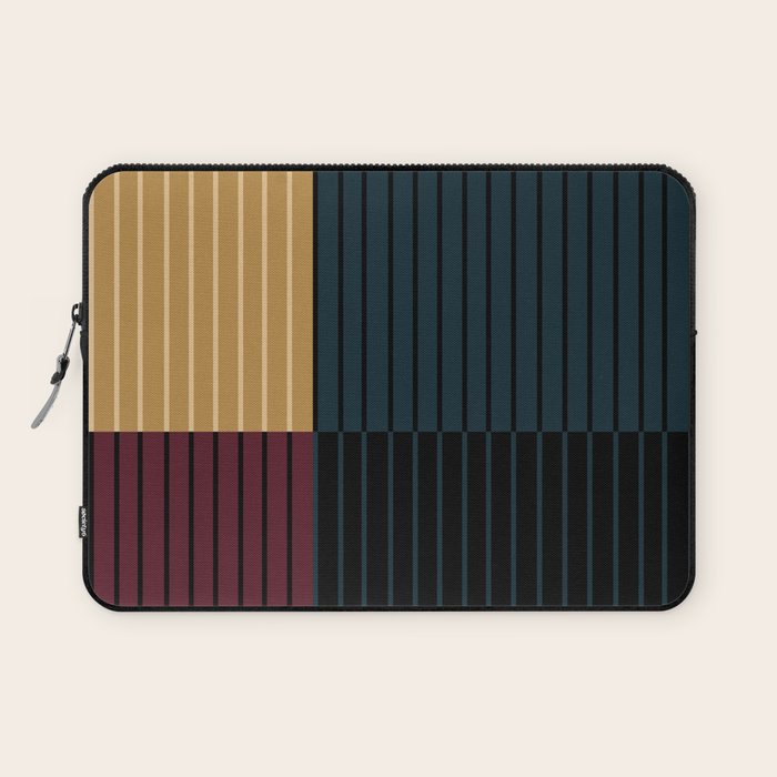 Color Block Line Abstract X Laptop Sleeve Gallery Image 1