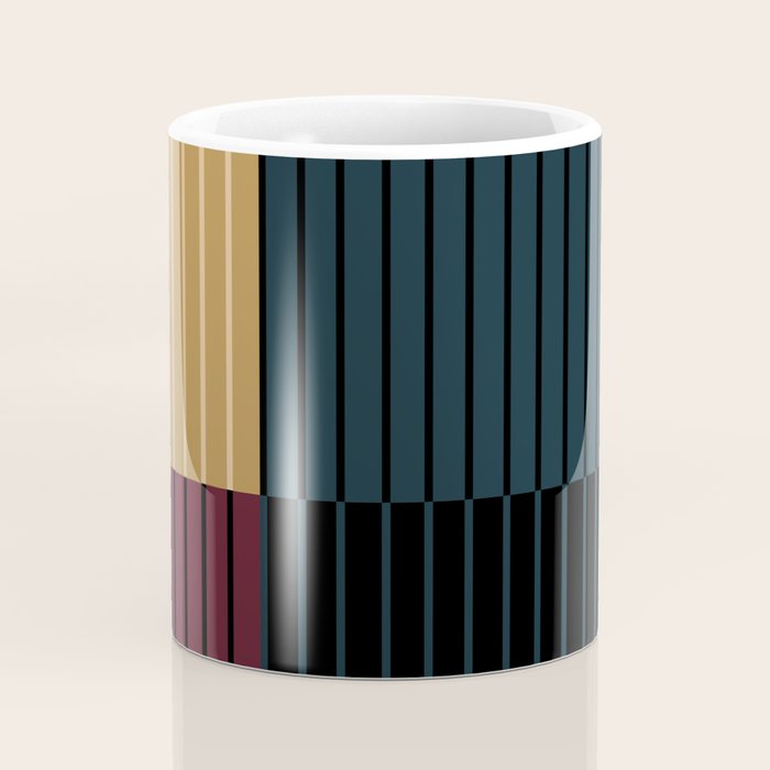 Color Block Line Abstract X Coffee Mug Gallery Image 4