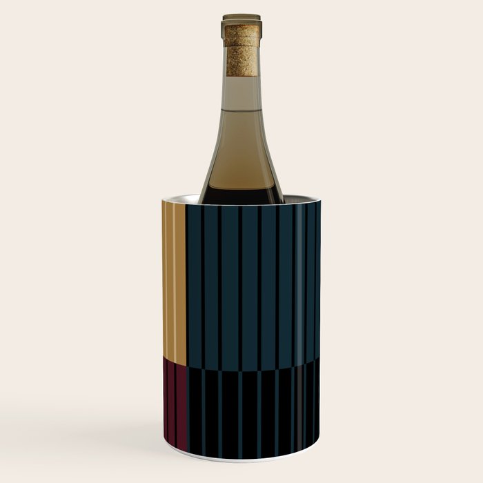 Color Block Line Abstract X Wine Chiller Gallery Image 1