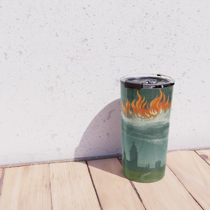 Heavenly fire over Augsburg  Augsburger Wunderzeichenbuch Himmelsfeuer uber Augsburg Travel Mug Gallery Image 4